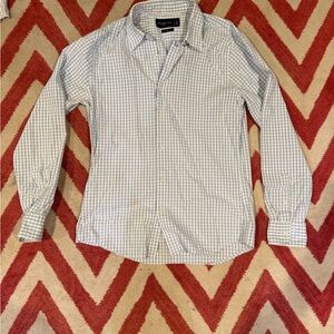 Abercrombie & Fitch Light Blue Checkered Shirt